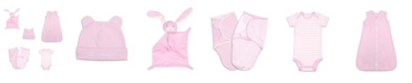 The Peanutshell Baby Girls Essentials Gift Set, 6 Piece Set